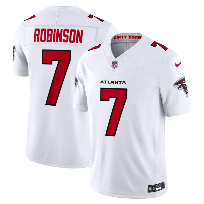 Bijan Robinson Atlanta Falcons Football Jersey, White Sportswear Jersey Shirt, Lightweight Breathable Athletic Jersey, Casual Gift for Men