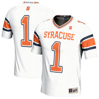 Syracuse Orange Football Jersey, White Sportswear Jersey Shirt, Lightweight Breathable Athletic Jersey, Casual Gift for Men, Style 203658907