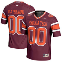 Virginia Tech Hokies Football Jersey, Maroon Sportswear Jersey Shirt, Lightweight Breathable Athletic Jersey, Casual Gift for Men, Style 5233558