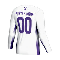 Northwestern Wildcats Volleyball Jersey, White Lightweight Sportswear Jersey Shirt, Lightweight Breathable Athletic Jersey, Casual Gift for Men