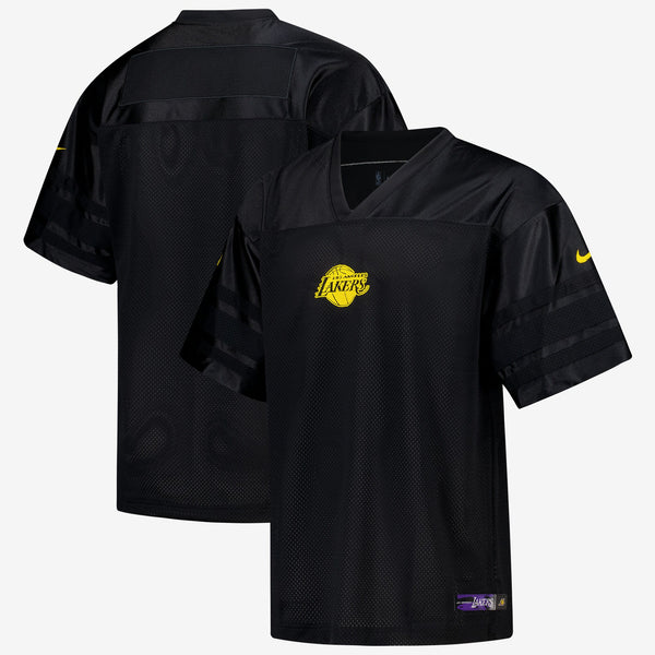 Los Angeles Lakers Courtside Football Jersey - Black