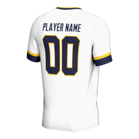 Cal Bears Soccer Jersey, White Lightweight Sportswear Jersey Shirt, Lightweight Breathable Athletic Jersey, Casual Gift for Men