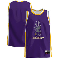 UAlbany Great Danes Basketball Jersey, Purple Lightweight Sportswear Jersey Shirt, Sleeveless Athletic Tank Jersey, Casual Gift for Men