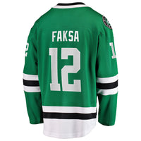Radek Faksa Dallas Stars Hockey Jersey, Green Breakaway Home Sportswear Jersey Shirt, Long Sleeve Hockey Sweater Jersey, Casual Gift for Men