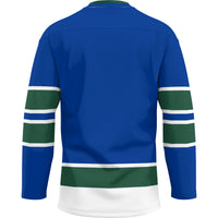 Georgia College Bobcats Hockey Jersey, Blue Sportswear Jersey Shirt, Long Sleeve Hockey Sweater Jersey, Casual Gift for Men