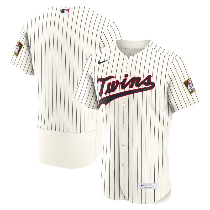 Minnesota Twins Baseball Jersey, Cream Authentic Sportswear Jersey Shirt, Lightweight Breathable Athletic Jersey, Casual Gift for Men