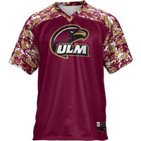 ULM Warhawks Football Jersey, Maroon Sportswear Jersey Shirt, Lightweight Breathable Athletic Jersey, Casual Gift for Men