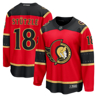 Tim Stutzle Ottawa Senators Hockey Jersey, Red Breakaway Sportswear Jersey Shirt, Long Sleeve Hockey Sweater Jersey, Casual Gift for Men