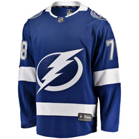 Emil Lilleberg Tampa Bay Lightning Hockey Jersey, Blue Breakaway Sportswear Jersey Shirt, Long Sleeve Hockey Sweater Jersey, Casual Gift for Men
