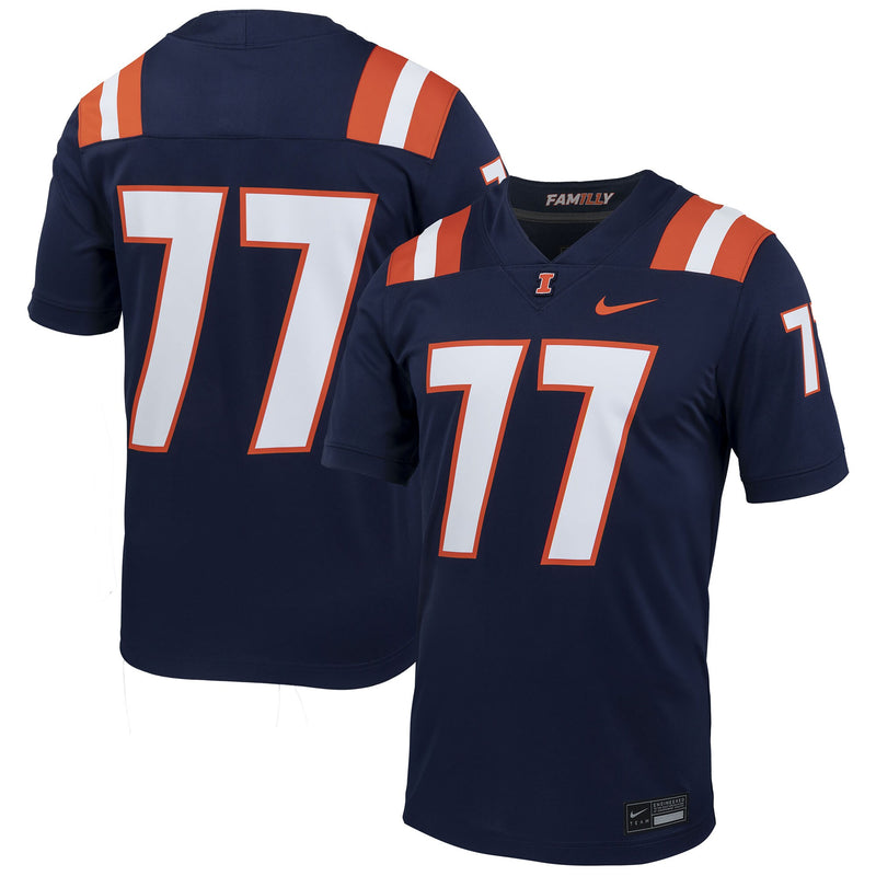 Illinois Fighting Illini Football Jersey, Sportswear Jersey Shirt, Lightweight Breathable Athletic Jersey, Casual Gift for Men, Style 201905481