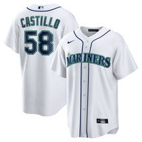 Luis Castillo Seattle Mariners Baseball Jersey, White Sportswear Jersey Shirt, Lightweight Breathable Athletic Jersey, Casual Gift for Men