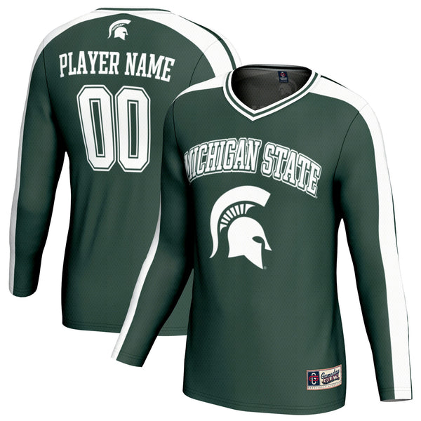 Michigan State Spartans NIL Pick-A-Player Lightweight Collegiate Volleyball Fashion Jersey - Green