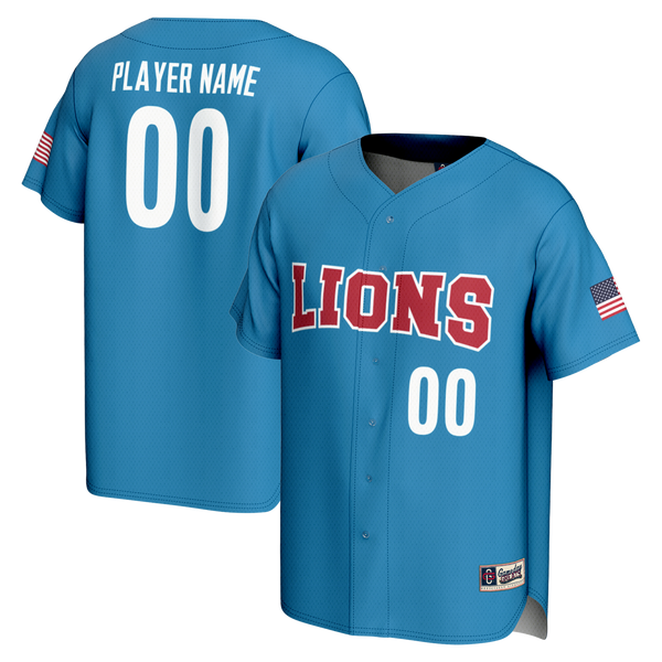 Loyola Marymount Lions NIL Pick-A-Player Lightweight Baseball Jersey - Blue