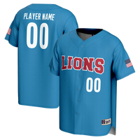 Loyola Marymount Lions Baseball Jersey, Blue Lightweight Sportswear Jersey Shirt, Lightweight Breathable Athletic Jersey, Casual Gift for Men