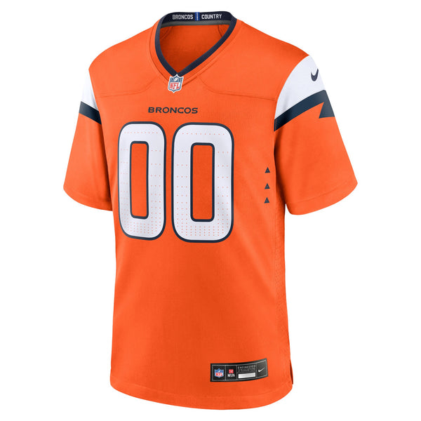 Denver Broncos Orange Team Custom Game Jersey