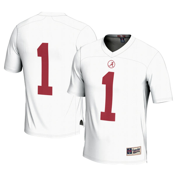 #1 White Alabama Crimson Tide Football Jersey