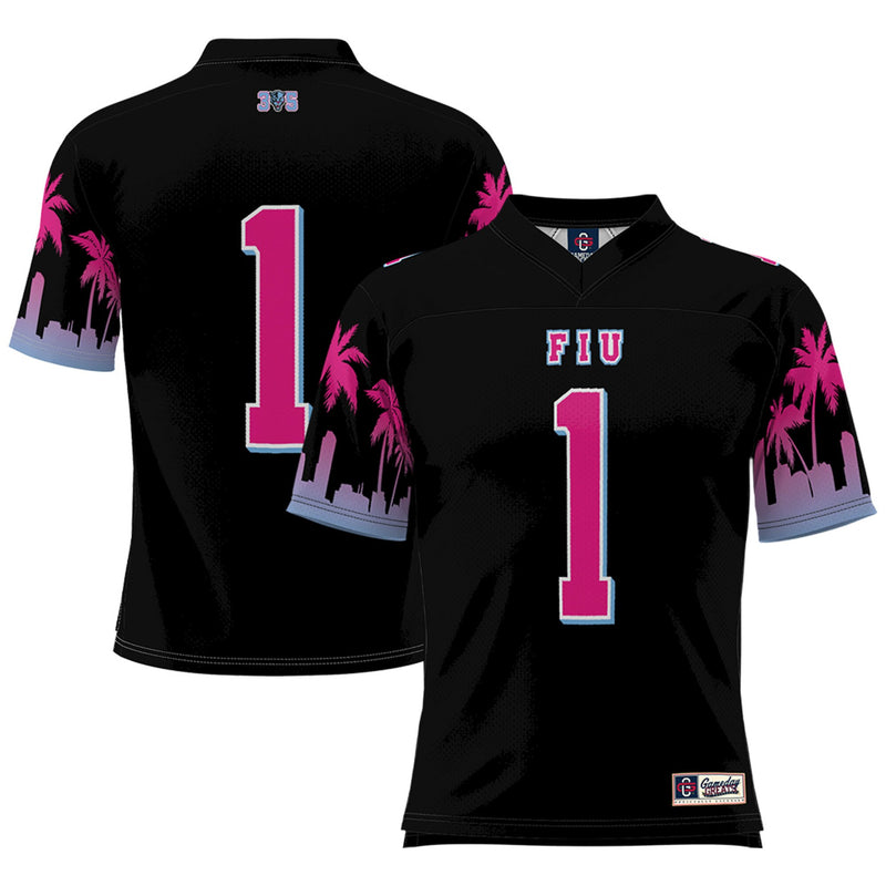 FIU Panthers Football Jersey, Black Sportswear Jersey Shirt, Lightweight Breathable Athletic Jersey, Casual Gift for Men