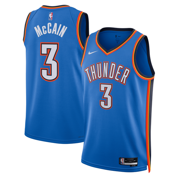 Oklahoma City Thunder Icon Edition Swingman Jersey - Blue - Jared McCain