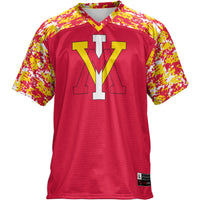 Virginia Military Institute Keydets Football Jersey, Red Sportswear Jersey Shirt, Lightweight Breathable Athletic Jersey, Casual Gift for Men