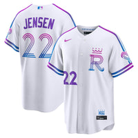 Carter Jensen Kansas City Royals Baseball Jersey, White Sportswear Jersey Shirt, Lightweight Breathable Athletic Jersey, Casual Gift for Men