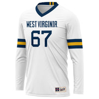 West Virginia Mountaineers Lightweight Volleyball Jersey, Sportswear Jersey Shirt, Lightweight Breathable Athletic Jersey, Casual Gift for Men