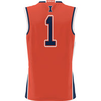 Illinois Fighting Illini Basketball Jersey, Sportswear Jersey Shirt, Sleeveless Athletic Tank Jersey, Casual Gift for Men, Style 200845026