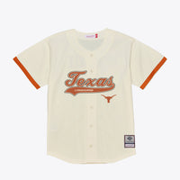 Texas Longhorns Baseball Jersey, Cream Sportswear Jersey Shirt, Lightweight Breathable Athletic Jersey, Casual Gift for Men