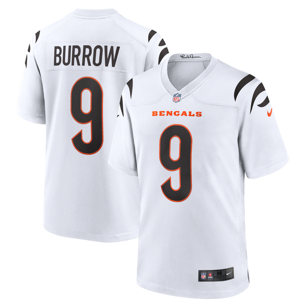 Cincinnati Bengals Joe Burrow White Game Jersey