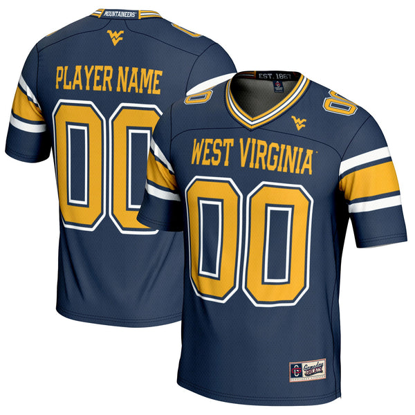 West Virginia Mountaineers NIL Pick-A-Player Football Jersey - Navy