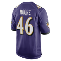 Nick Moore Baltimore Ravens Football Jersey, Purple Game Sportswear Jersey Shirt, Lightweight Breathable Athletic Jersey, Casual Gift for Men