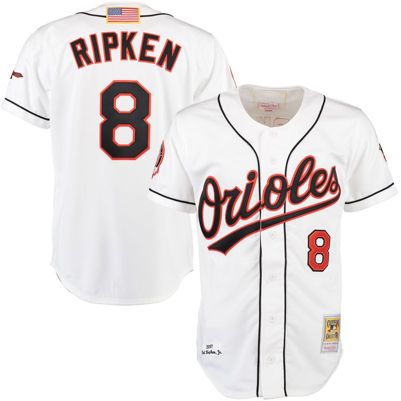Cal Ripken Baltimore Orioles Baseball Jersey, White Sportswear Jersey Shirt, Lightweight Breathable Athletic Jersey, Casual Gift for Men
