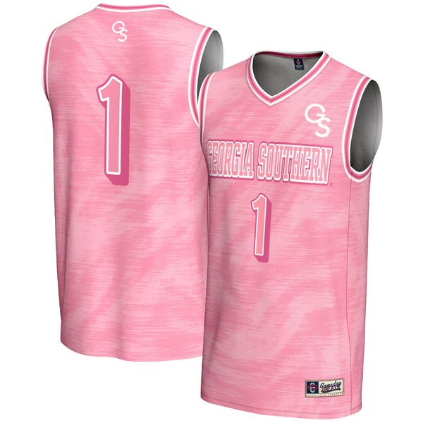 #1 Georgia Southern Eagles Lightweight Basketball Fashion Jersey - Pink