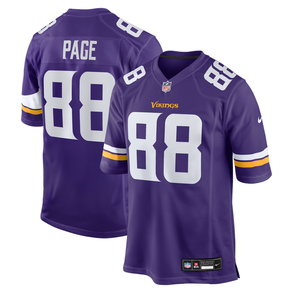 Minnesota Vikings Alan Page Purple Game Retired Player Jersey