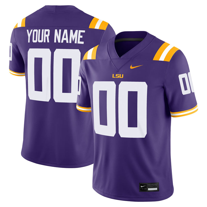 LSU Tigers Football Jersey, Purple Game Sportswear Jersey Shirt, Lightweight Breathable Athletic Jersey, Casual Gift for Men, Style 202015211