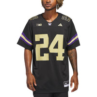 Washington Huskies Football Jersey, Black Alternate Sportswear Jersey Shirt, Lightweight Breathable Athletic Jersey, Casual Gift for Men