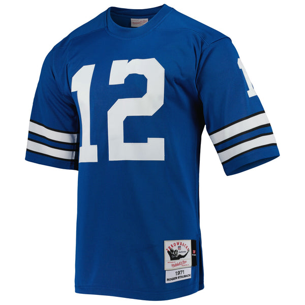 Dallas Cowboys 1971 Roger Staubach Royal Authentic Throwback Retired Player Jersey