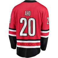 Sebastian Aho Carolina Hurricanes Hockey Jersey, Red Breakaway Sportswear Jersey Shirt, Long Sleeve Hockey Sweater Jersey, Casual Gift for Men