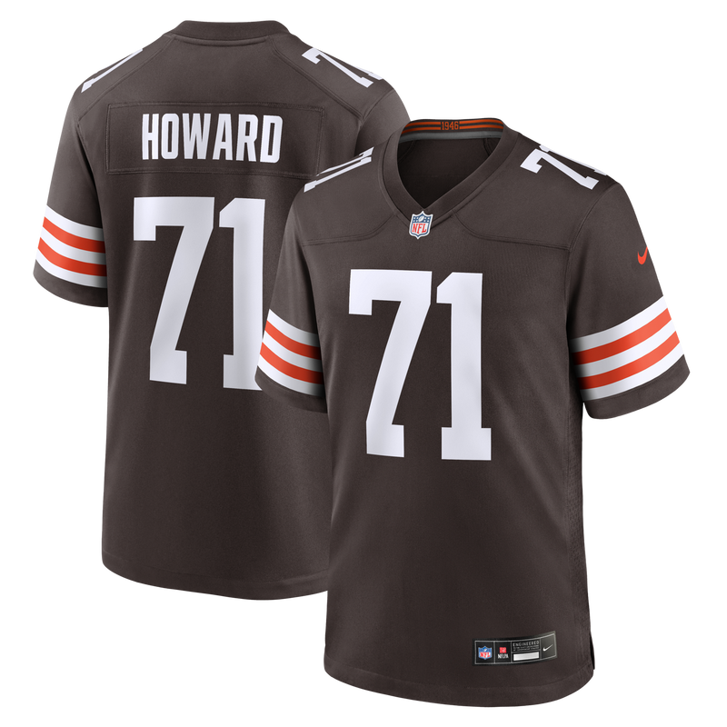 Tytus Howard Cleveland Browns Football Jersey, Brown Game Sportswear Jersey Shirt, Lightweight Breathable Athletic Jersey, Casual Gift for Men