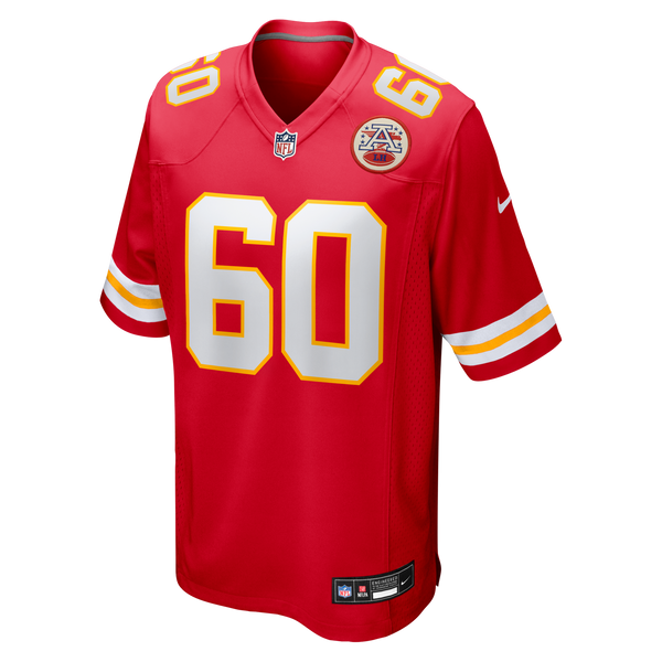 Kansas City Chiefs Hunter Nourzad Red Game Jersey