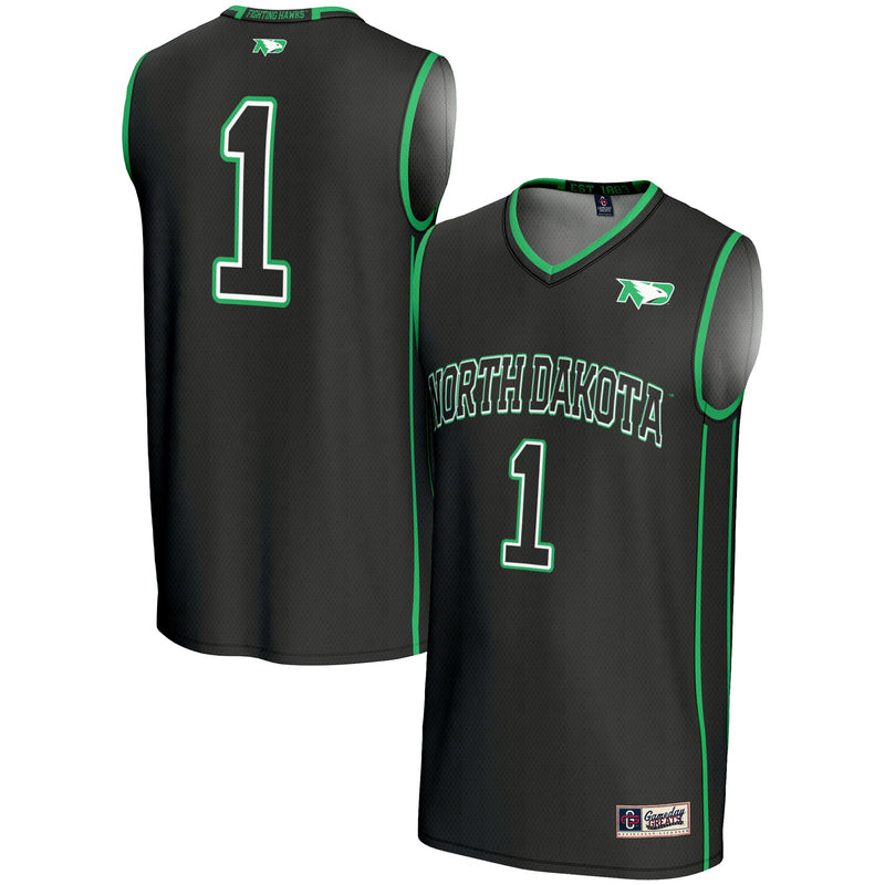 North Dakota Basketball Jersey, Black Fashion Lightweight Sportswear Jersey Shirt, Sleeveless Athletic Tank Jersey, Casual Gift for Men