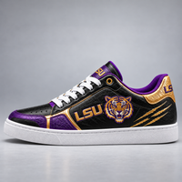 LSU - Purple, Gold and Tiger Pride on Low Tops