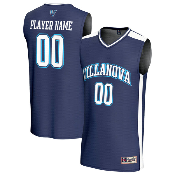 Villanova Wildcats Lightweight Collegiate Basketball NIL Pick-A-Player Fashion Jersey - Navy