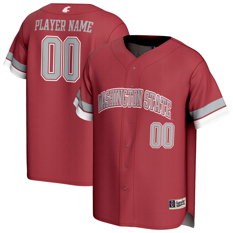 Washington State Cougars Baseball Jersey, Sportswear Jersey Shirt, Lightweight Breathable Athletic Jersey, Casual Gift for Men, Style 202415164