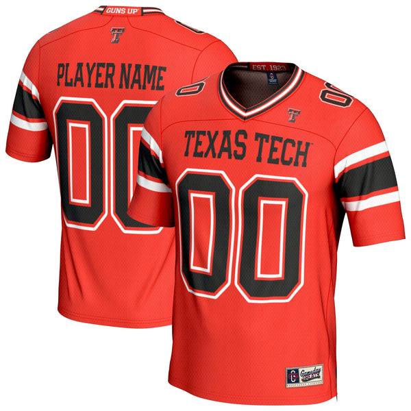 Texas Tech Red Raiders Personalized Football Fashion Jersey - Red