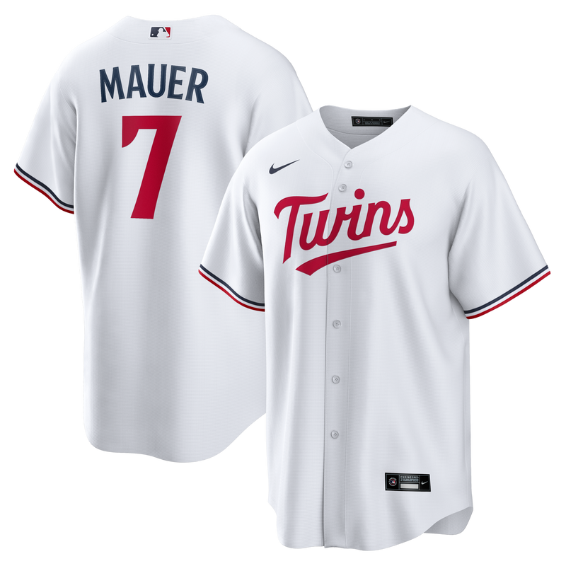 Joe Mauer Minnesota Twins Baseball Jersey, White Replica Sportswear Jersey Shirt, Lightweight Breathable Athletic Jersey, Casual Gift for Men