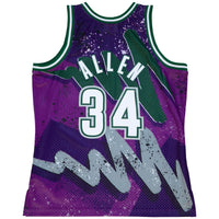 Ray Allen Milwaukee Bucks Basketball Jersey, Purple Swingman Sportswear Jersey Shirt, Sleeveless Athletic Tank Jersey, Casual Gift for Men