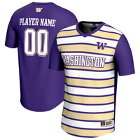 Washington Huskies Soccer Jersey, Purple Fashion Sportswear Jersey Shirt, Lightweight Breathable Athletic Jersey, Casual Gift for Men