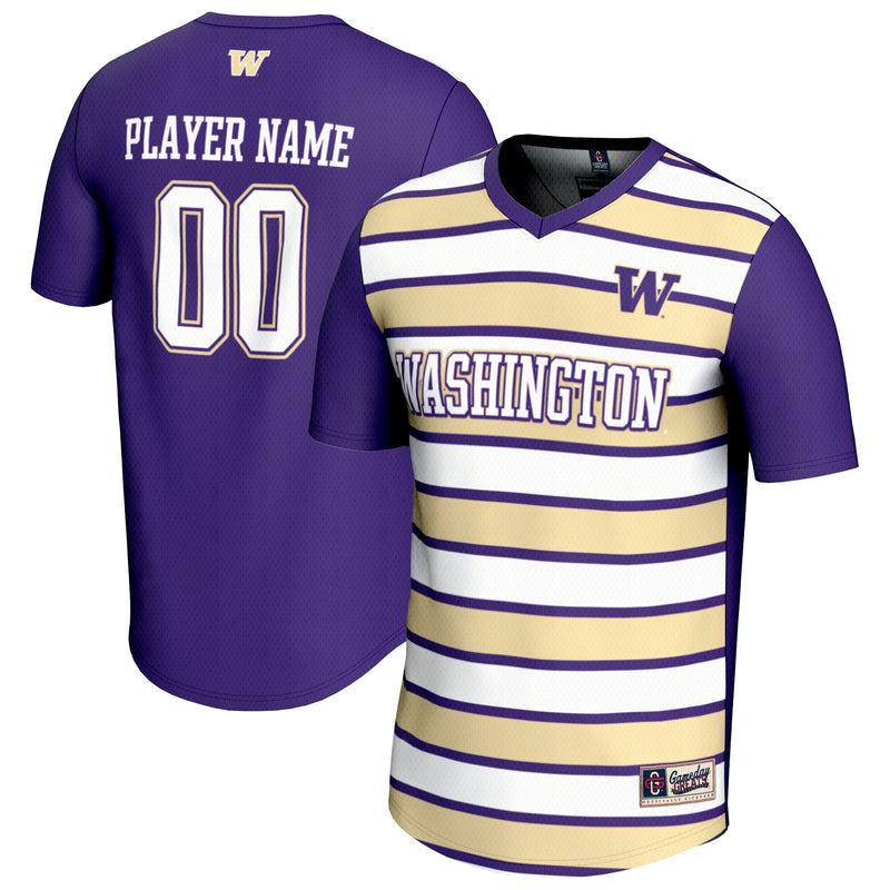 Washington Huskies Soccer Jersey, Purple Fashion Sportswear Jersey Shirt, Lightweight Breathable Athletic Jersey, Casual Gift for Men