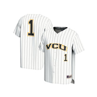 VCU Rams Baseball Jersey, White Fashion Lightweight Sportswear Jersey Shirt, Lightweight Breathable Athletic Jersey, Casual Gift for Men