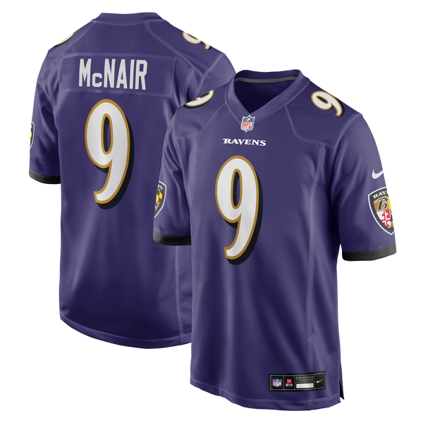 Baltimore Ravens Steve McNair Purple Game Retired Player Jersey
